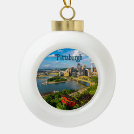 Weihnachtsschmuck— Großes Foto von Pittsburgh Keramik Kugel-Ornament