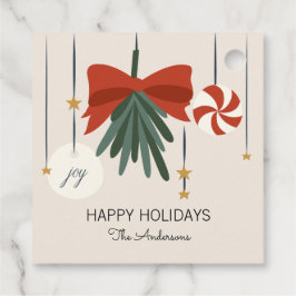 Weihnachtsschmuck Happy Holidays Geschenkanhänger