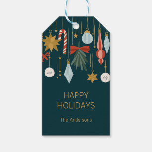 Weihnachtsschmuck Happy Holidays Geschenkanhänger