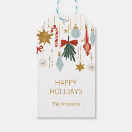 Weihnachtsschmuck Happy Holidays Geschenkanhänger