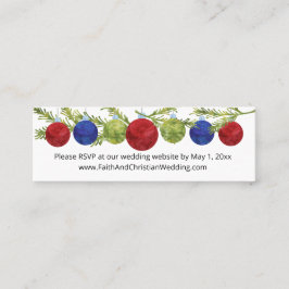 Weihnachtsschmuck, Hochzeiten Website UAWG Mini Visitenkarte