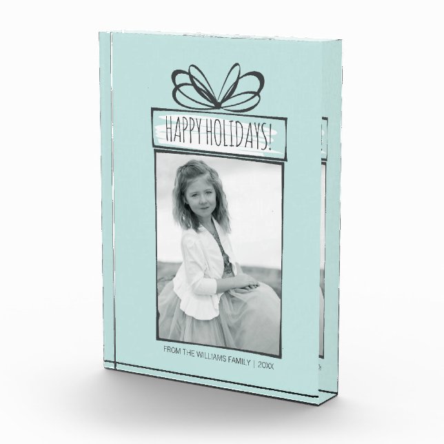 Weihnachtsschmuck Holiday Foto Block (Rechts)