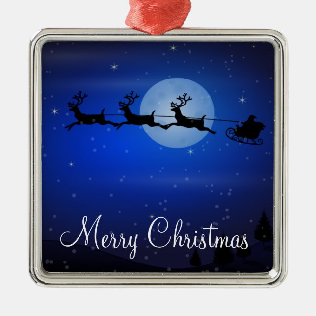 Weihnachtsschmuck im Freien - Weihnachtsmann und R (Vorne)