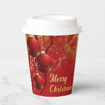 Weihnachtsschmuck in Luxusrot und Gold