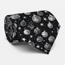 Weihnachtsschmuck in Schwarz und Weiß Kunst