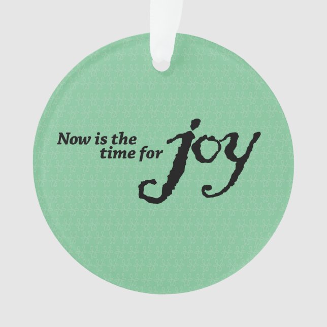 Weihnachtsschmuck "Joy" Ornament (Vorderseite)