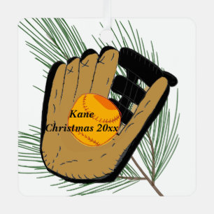 Weihnachtsschmuck Junge gewann State Softball Seri