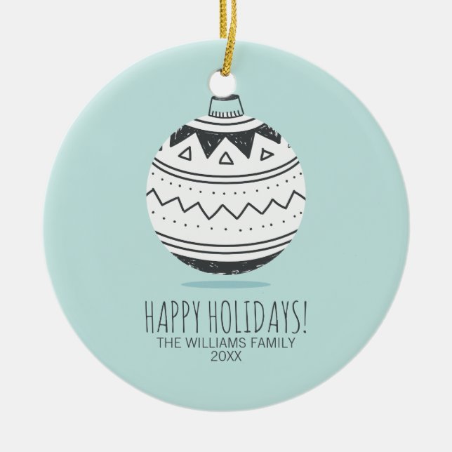 Weihnachtsschmuck Keramik (Vorne)