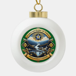 Weihnachtsschmuck Keramik Kugel-Ornament