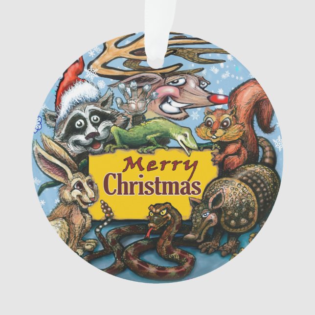 Weihnachtsschmuck Keramik Ornament (Vorderseite)