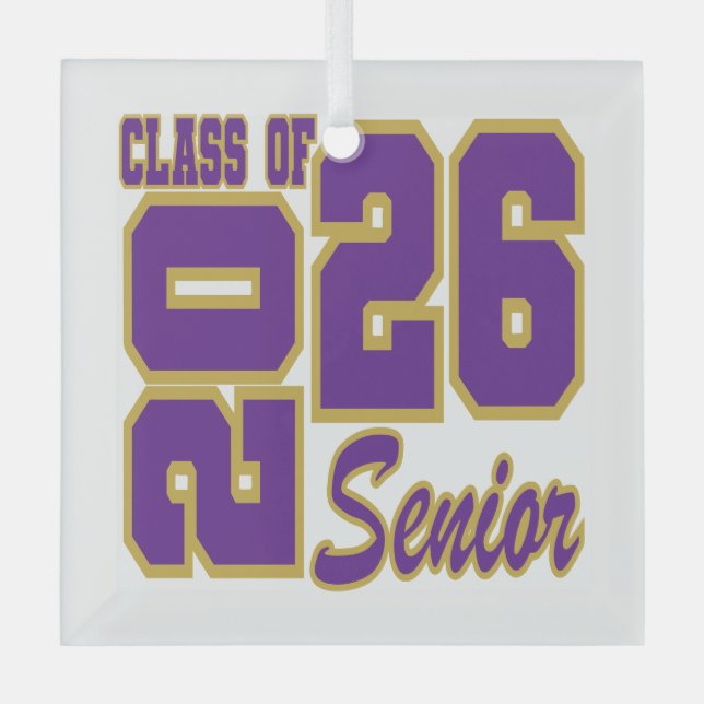 Weihnachtsschmuck-Klasse 2026 Glasschmuck Ornament Aus Glas (Vorderseite)