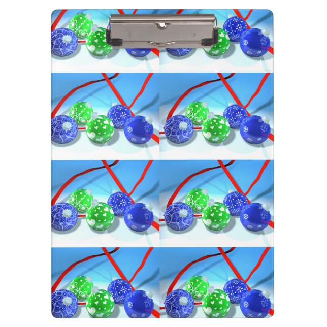 Weihnachtsschmuck Klemmbrett (Vorderseite)