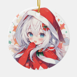 Weihnachtsschmuck, Manga-Geschenk, Anime-Dekor Keramik Ornament
