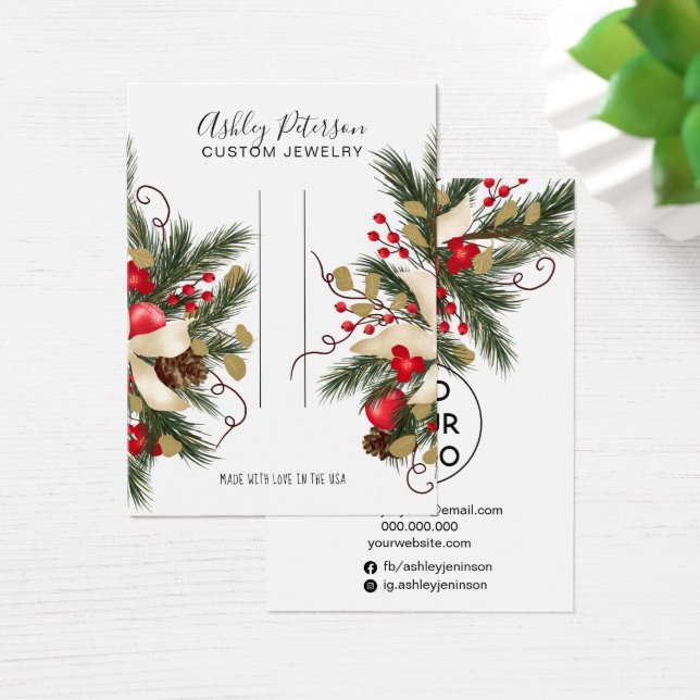 Weihnachtsschmuck mit Blumenzauber (Schreibtisch)