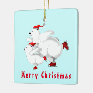 Weihnachtsschmuck mit Familie der glücklichen Bäre