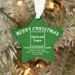 Weihnachtsschmuck mit grünem Star Ornament