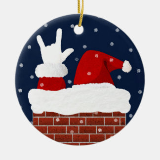 Weihnachtsschmuck mit I Liebe Sie in ASL