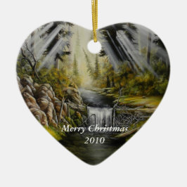 Weihnachtsschmuck mit Malerei