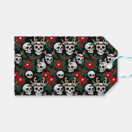 Weihnachtsschmuck mit Poinsettias Geschenkanhänger