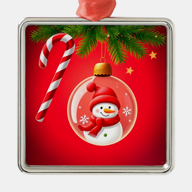 Weihnachtsschmuck mit Snowman (Vorne)