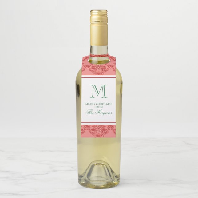 Weihnachtsschmuck Monogram Flaschenanhänger (Auf Flasche)