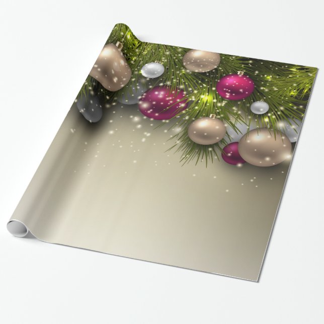 Weihnachtsschmuck - Multi Geschenkpapier (Ungerollt)
