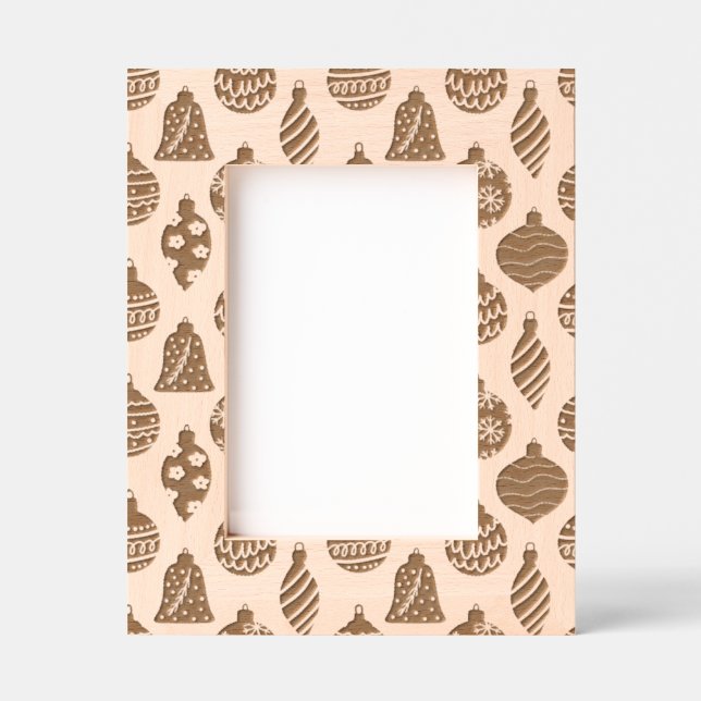 Weihnachtsschmuck Muster Geätzte Rahmen (Vorderseite)