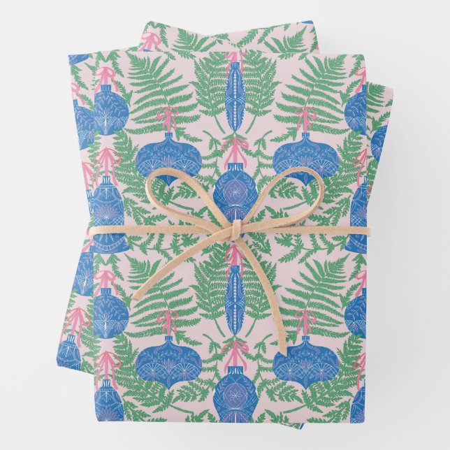 Weihnachtsschmuck Muster Geschenkpapier Set (Beispiel)