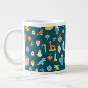 Weihnachtsschmuck Muster Jumbo-Tasse