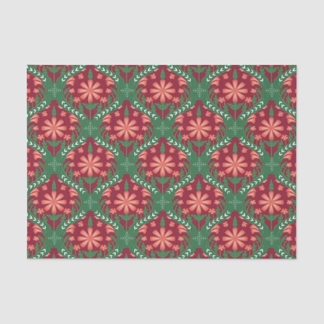 Weihnachtsschmuck Muster Seidenpapier (Vorderseite)