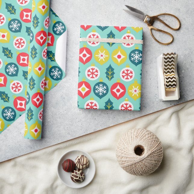 Weihnachtsschmuck Muster Weihnachtsgeschenk Geschenkpapier (Kunsthandwerk)