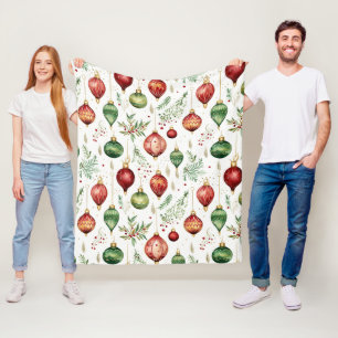 Weihnachtsschmuck - Nahtloses Muster Fleecedecke