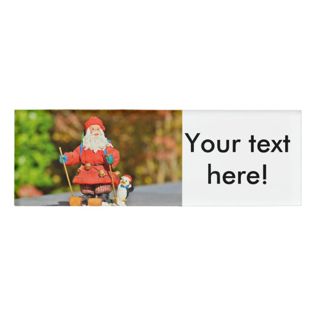 Weihnachtsschmuck Namenschild (Vorderseite)