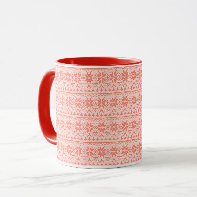 Weihnachtsschmuck nordischer Winterskandinavischer Tasse (Vorderseite Links)