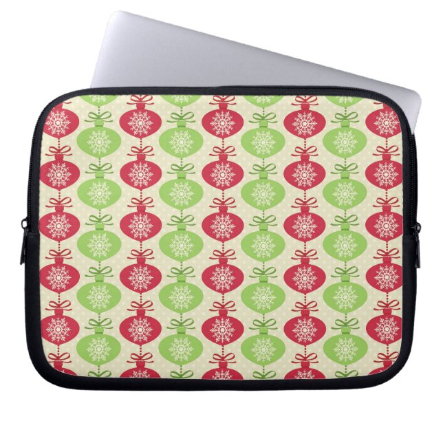 Weihnachtsschmuck Notebook- und Netbook-Sleeves Laptopschutzhülle (Vorderseite)