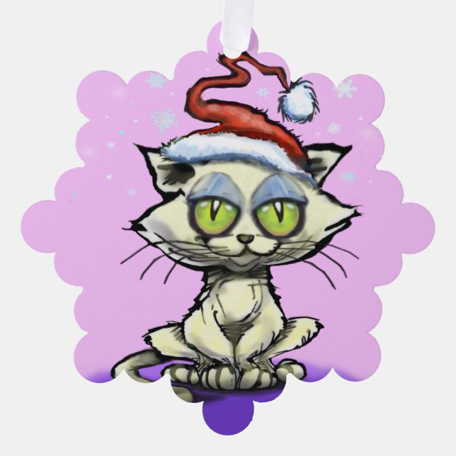 Weihnachtsschmuck Ornament Karte (Vorderseite)