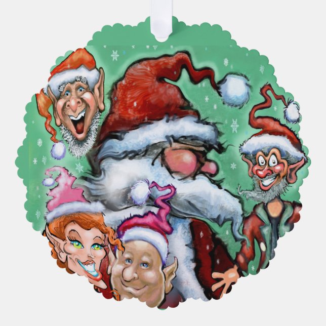 Weihnachtsschmuck Ornament Karte (Vorderseite)
