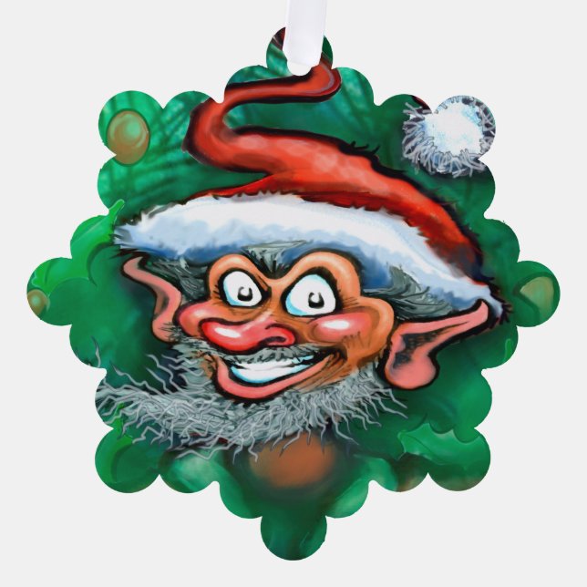 Weihnachtsschmuck Ornament Karte (Vorderseite)