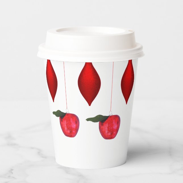 Weihnachtsschmuck Papier Cup Pappbecher (Vorderseite)