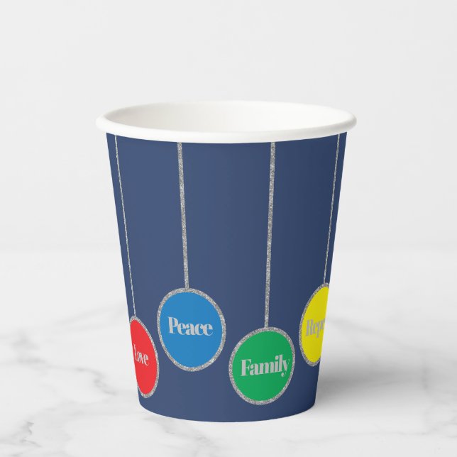 Weihnachtsschmuck Pappbecher (Vorderseite)