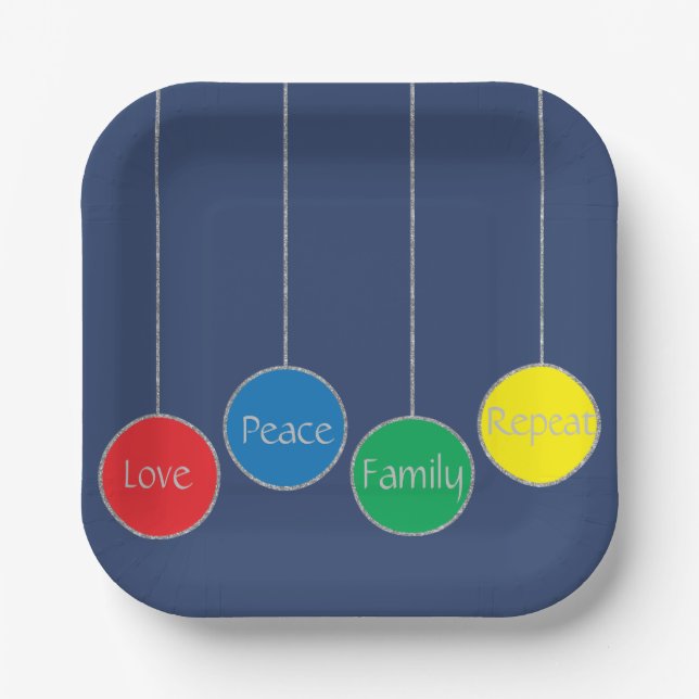 Weihnachtsschmuck Pappteller (Vorderseite)