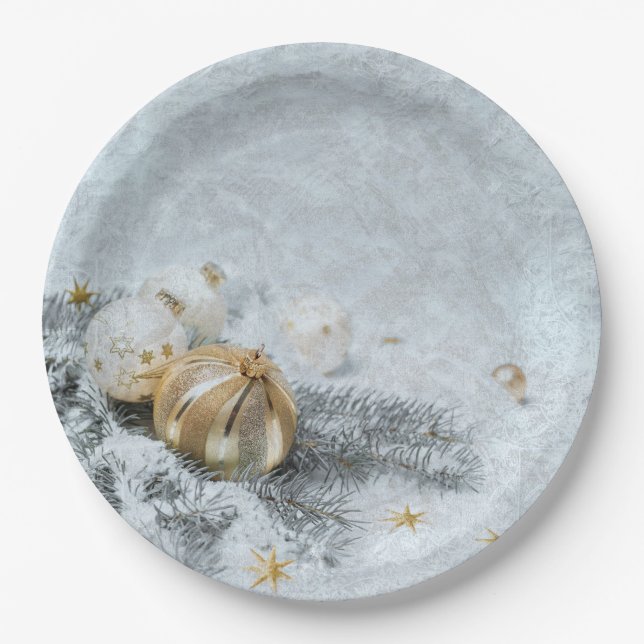 Weihnachtsschmuck Pappteller (Vorderseite)