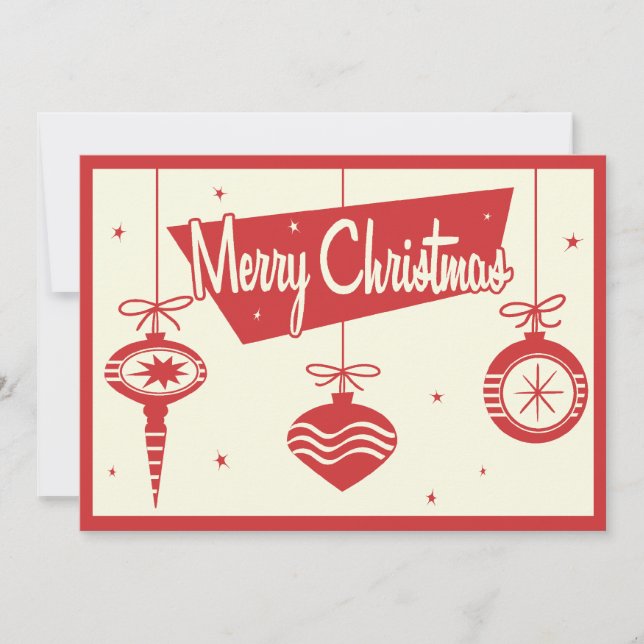 Weihnachtsschmuck Party Einladung (Vorderseite)