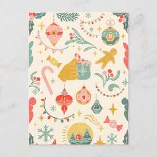 Weihnachtsschmuck Party Einladung Postkarte