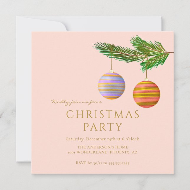 Weihnachtsschmuck Personalisiert (Vorderseite)