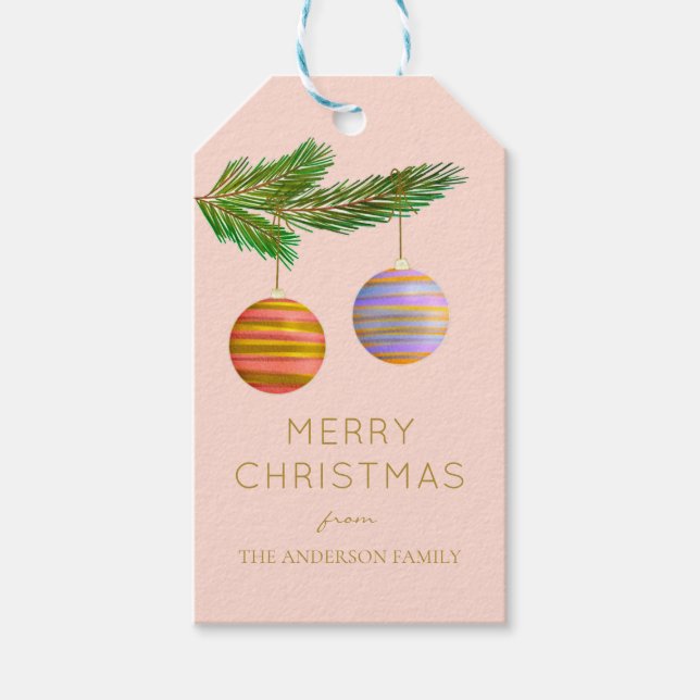 Weihnachtsschmuck Personalisiert Geschenkanhänger (Vorderseite)