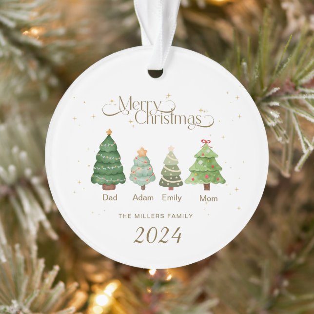 Weihnachtsschmuck, Personalisierte Familie Ornament (Baum)
