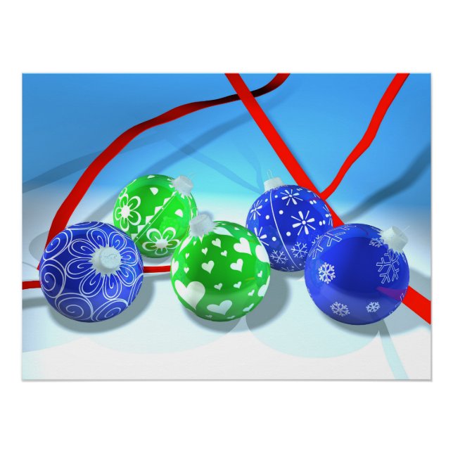 Weihnachtsschmuck Poster (Vorderseite)