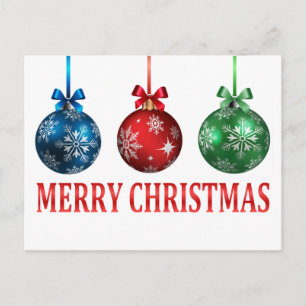 Weihnachtsschmuck Postkarte
