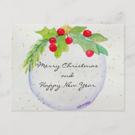 Weihnachtsschmuck Postkarte